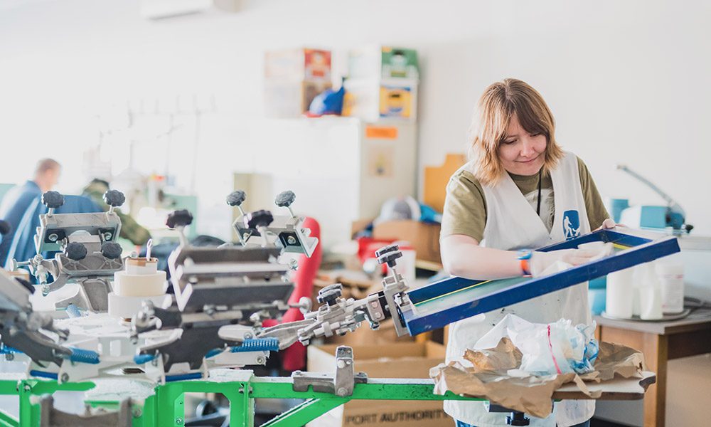 Material Creations Screen Printing Room